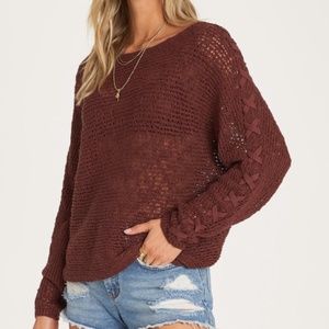 Billabong red sweater